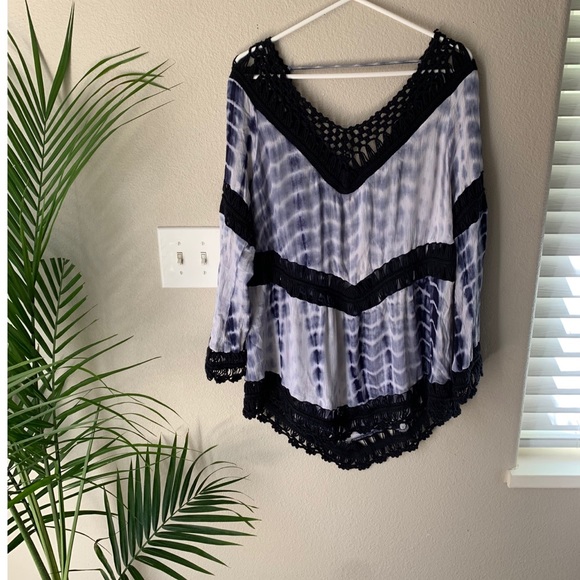 Surf Gypsy Other - Tie dye swim cover up dress